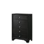 Ensemble de chambre à coucher à panneau noir 3 panneaux Influence-488455935