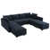 Tremee U Shaped Modular Velvet Sectional Couch