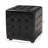 Richardson Faux Leather Square Ottoman in Black, 14.5'' H X 14.1'' W X 14.1'' D-1134706810