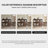 59.06"Solid Wood Pine brown Sideboard