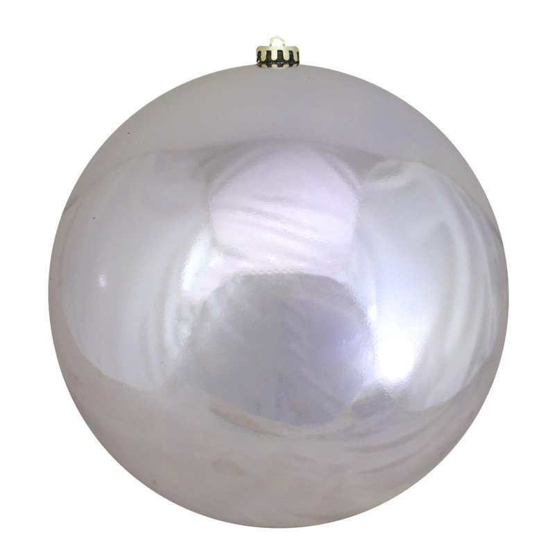 Boule de Noël incassable, H 10 po x l 10 po x P 10 po, Argent