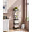 Bookcase Bookshelf, Narrow Book Shelf, Industrial Corner Shelf Storage Organizer, Slim Shelving Unit for Home Office, Living Room, Bedroom, Kitchen, Rustic Brown and Black-1620574119-1628539636
