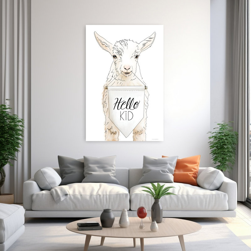 Hello Kids, art contemporain, H 60 po x l 40 po