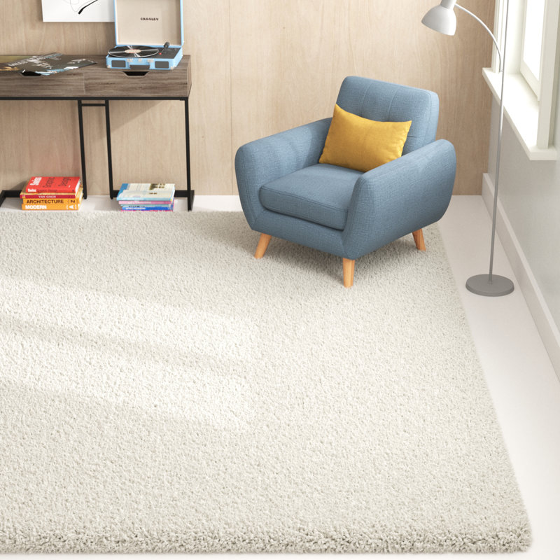Parsegh Solid Colour Shag Area Rug, Rectangle 300 x 400cm