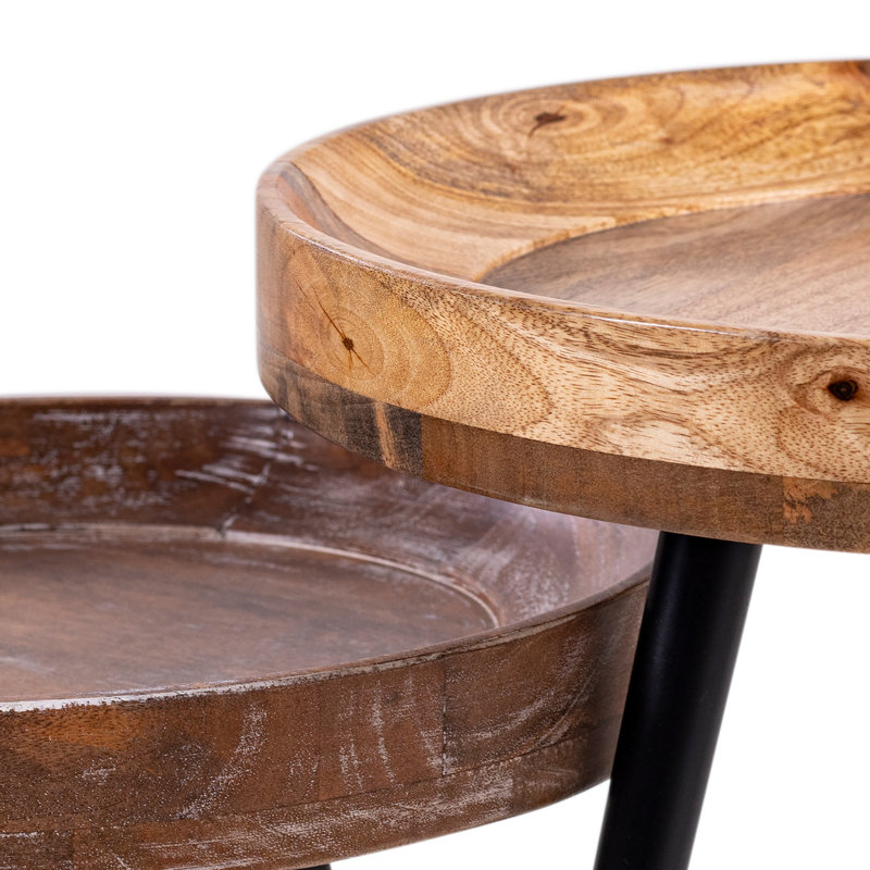 Three Leg Coffee Table, 50cm H x 45cm L x 45cm W
