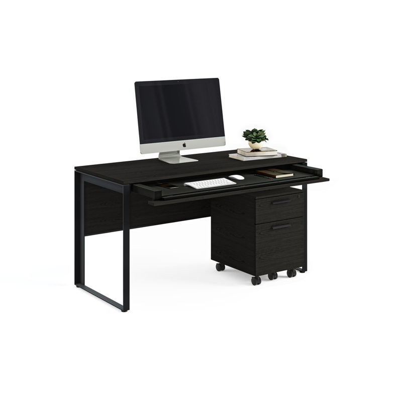 Linea™ Writing Desk, Charcoal Stained Ash