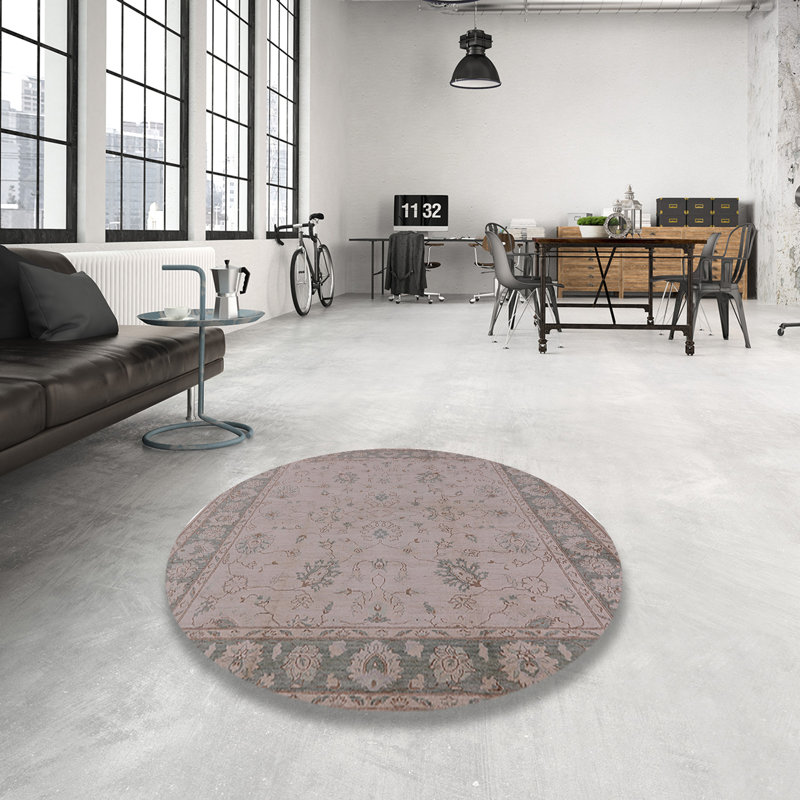 Tapis oriental brun Oldcastle, Rond 5 pi