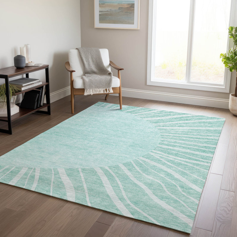 Melania Abstract Indoor / Outdoor Rug, Rectangle 3' x 5'