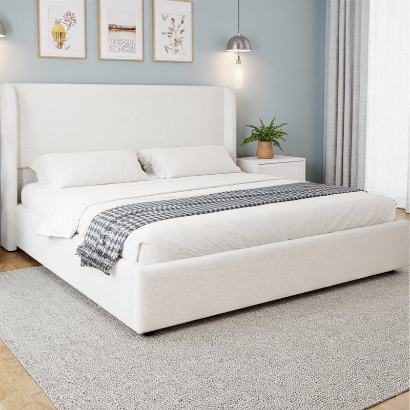 Structure de lit Cocoon Cocoon, Blanc, Grand lit