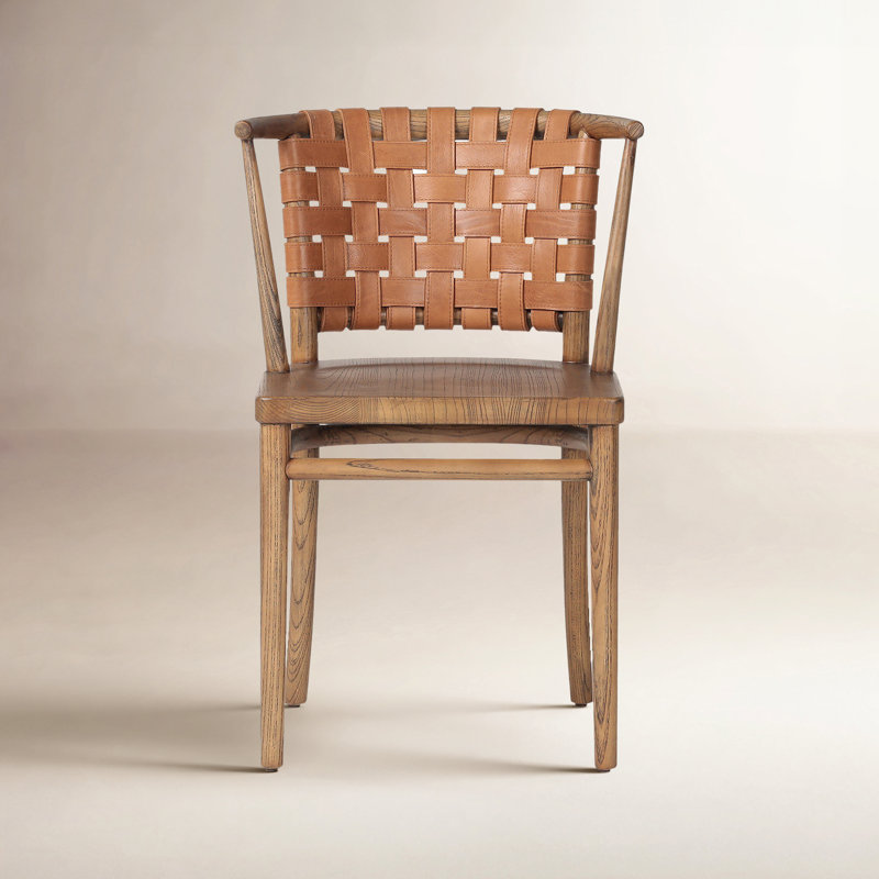 Penelope Leather Upholstered Arm Chair