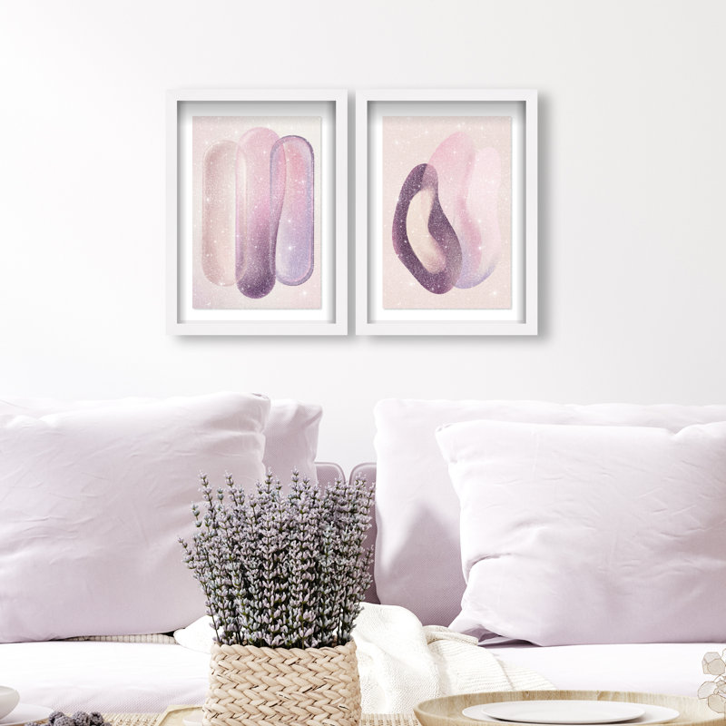 Berry Love Set Set by Oliver Gal, 63"H x 43"W, White Shadowbox