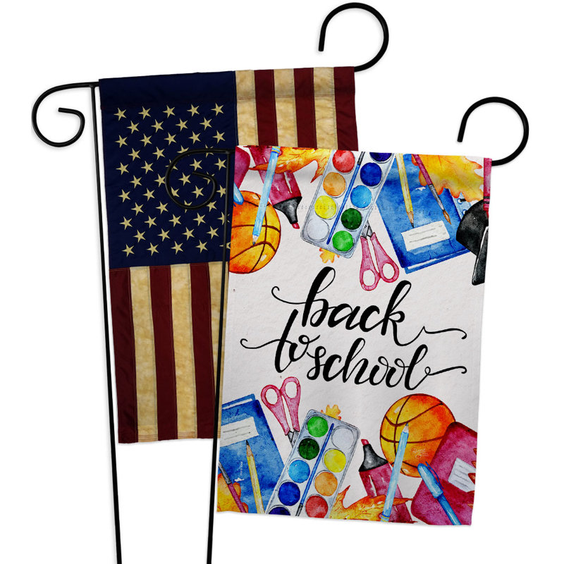Double Sided 18.5'' H x 13'' W Polyester Graduation Garden Flag