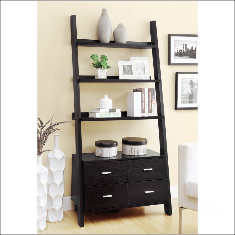 5-Shelf Storage Ladder Bookshelf