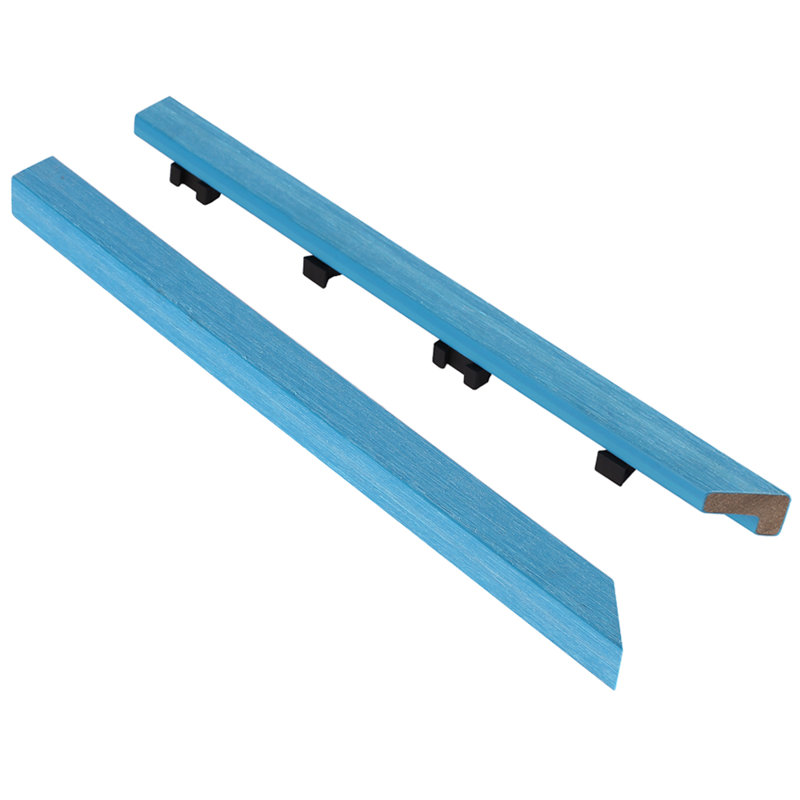 Carreau de terrasse d'extérieur 1/12 pi x 1 pi en bleu des Caraïbes, Bleu Cara¨ïbes