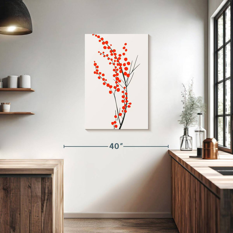 Harnek Red Wild Berries, 36" H x 24" W
