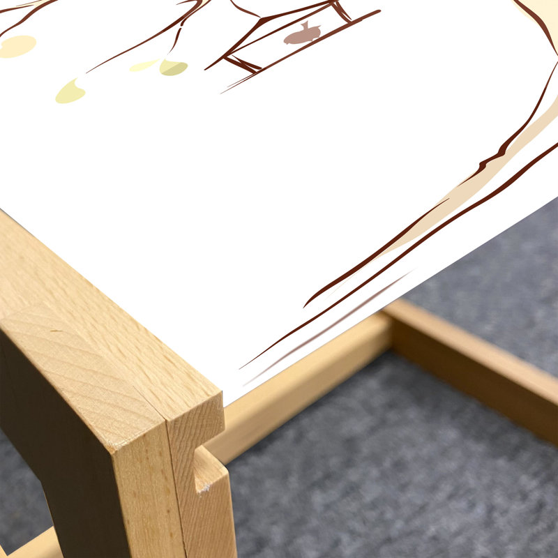 Multicolore, table basse en arbre de vie East Urban Home, H 15,75 po x L 18,31 po x l 24,4 po