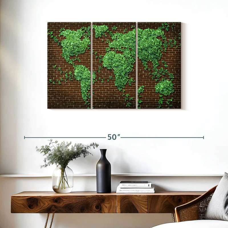 Carte du monde Aliaz Evergreen, H 24 po x l 38 po