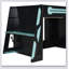 Wood Loft Bed With Desk, Multi-Storage Shelves And RGB Light-606575950