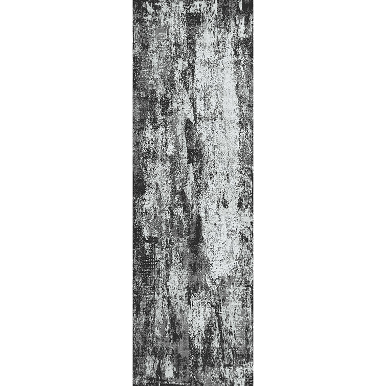 Machine Washable Bridget Gray/Black Rug