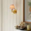 Burley LED Rechargeable and Leaf 16cm peachy keen shade Wall Light-107103191