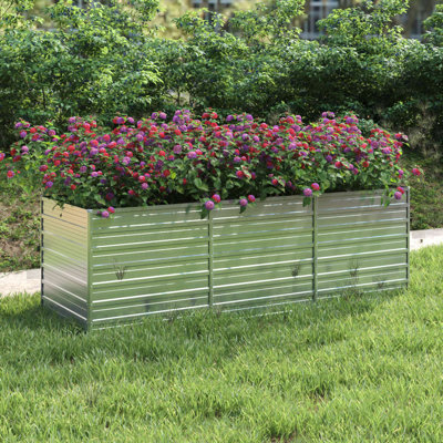 Alezander Metal Raised Flower Bed