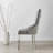 Edzard Dining Table in White High Gloss & Chrome with 4 Edward Velvet Dining Chairs