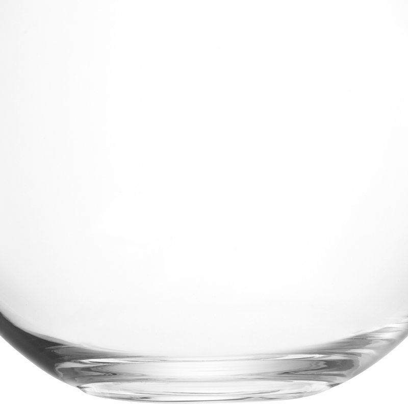 Table Vase, 16cm H x 18cm W x 18cm D, Clear