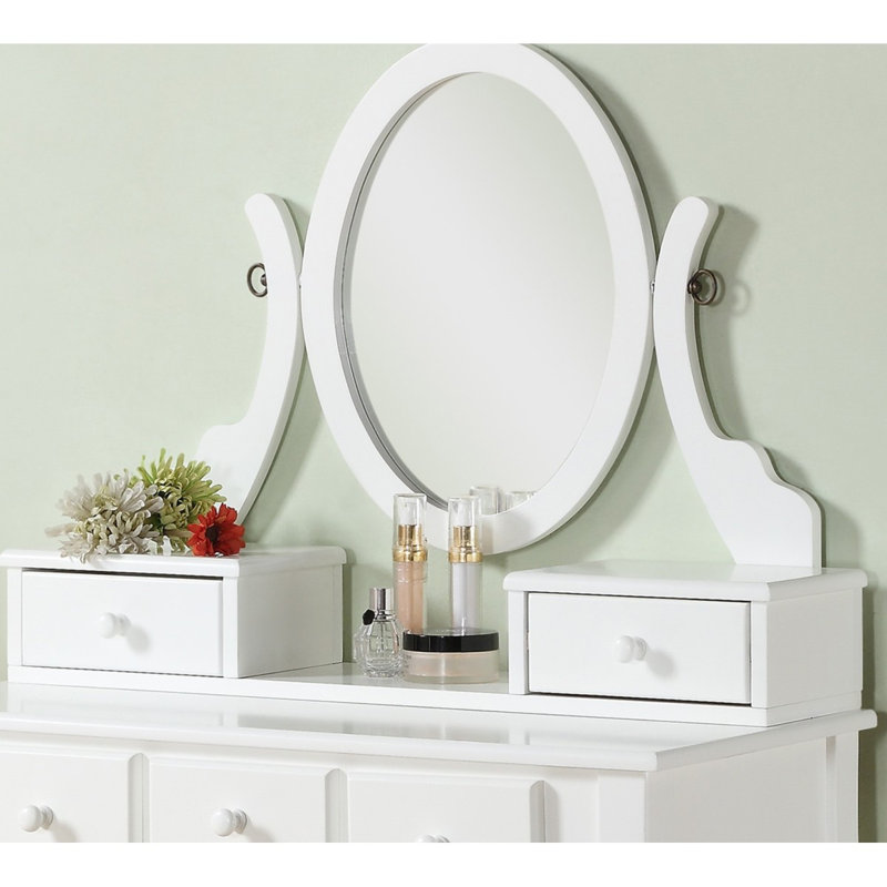 Ensemble coiffeuse et tabouret en bois Ashley