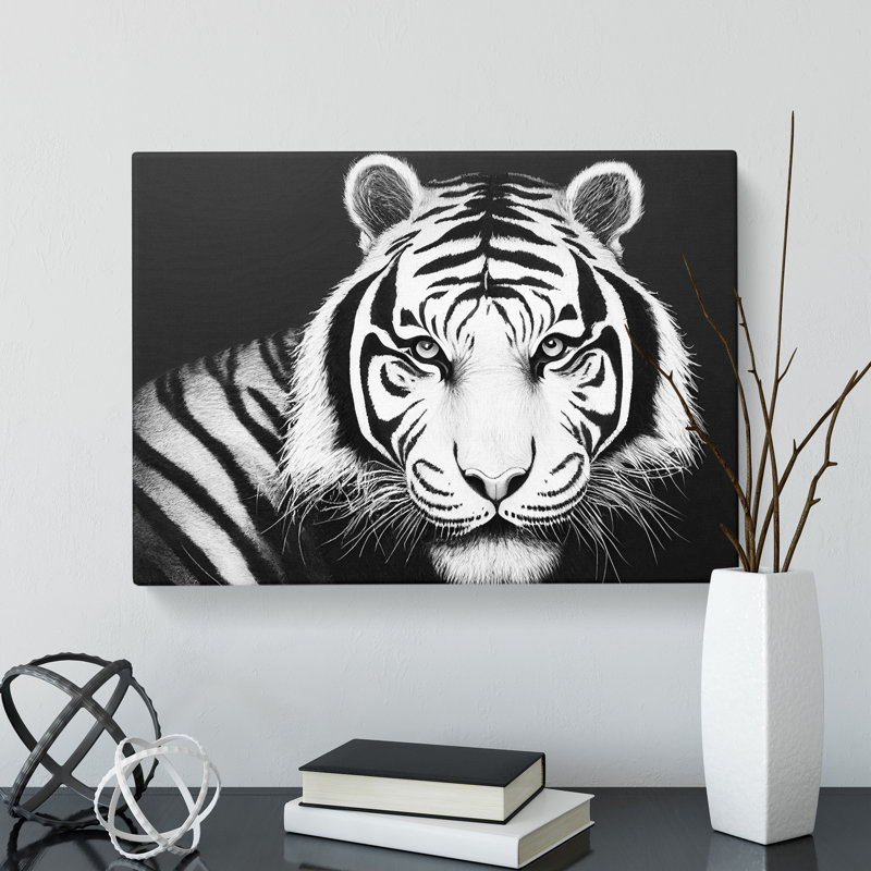 Monochrome Tiger Vol.3 - Wrapped Canvas