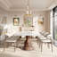 Grande table de salle à manger rectangulaire 94 po Modern Luxury-1877505564-1877505763