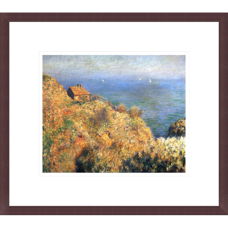 «Falaises à Varengeville» par Claude Monet, impression giclée encadrée, H 13,75 po x l 15,48 po