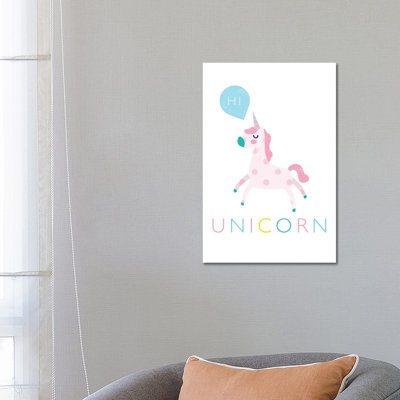 Unicorn by MAKIKO - Wrapped Canvas Print