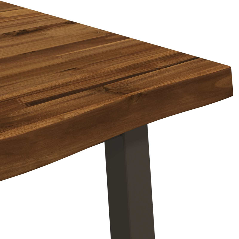 Acacia Dining Table, 75cm H x 120cm W x 80cm D, White