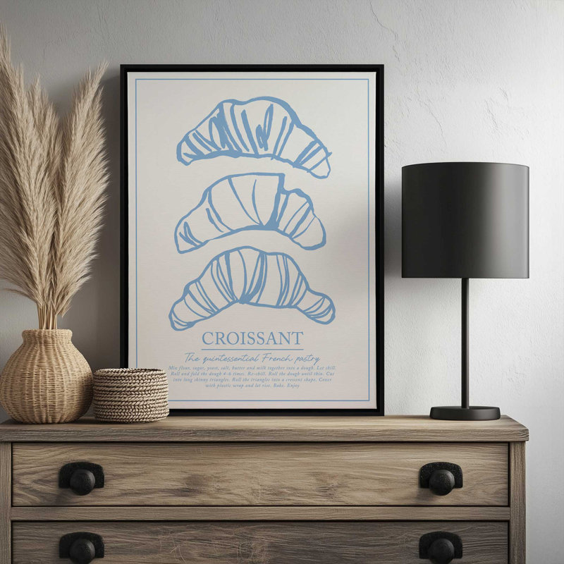 «Breakfast Doodles VI White» par Jenaya Jackson, reproduction d'art, L 24 po x H 32 po, Noir, Toile avec cadre
