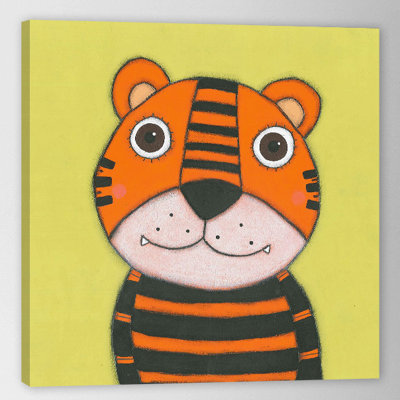 'Tiger' Print on Wrapped Canvas