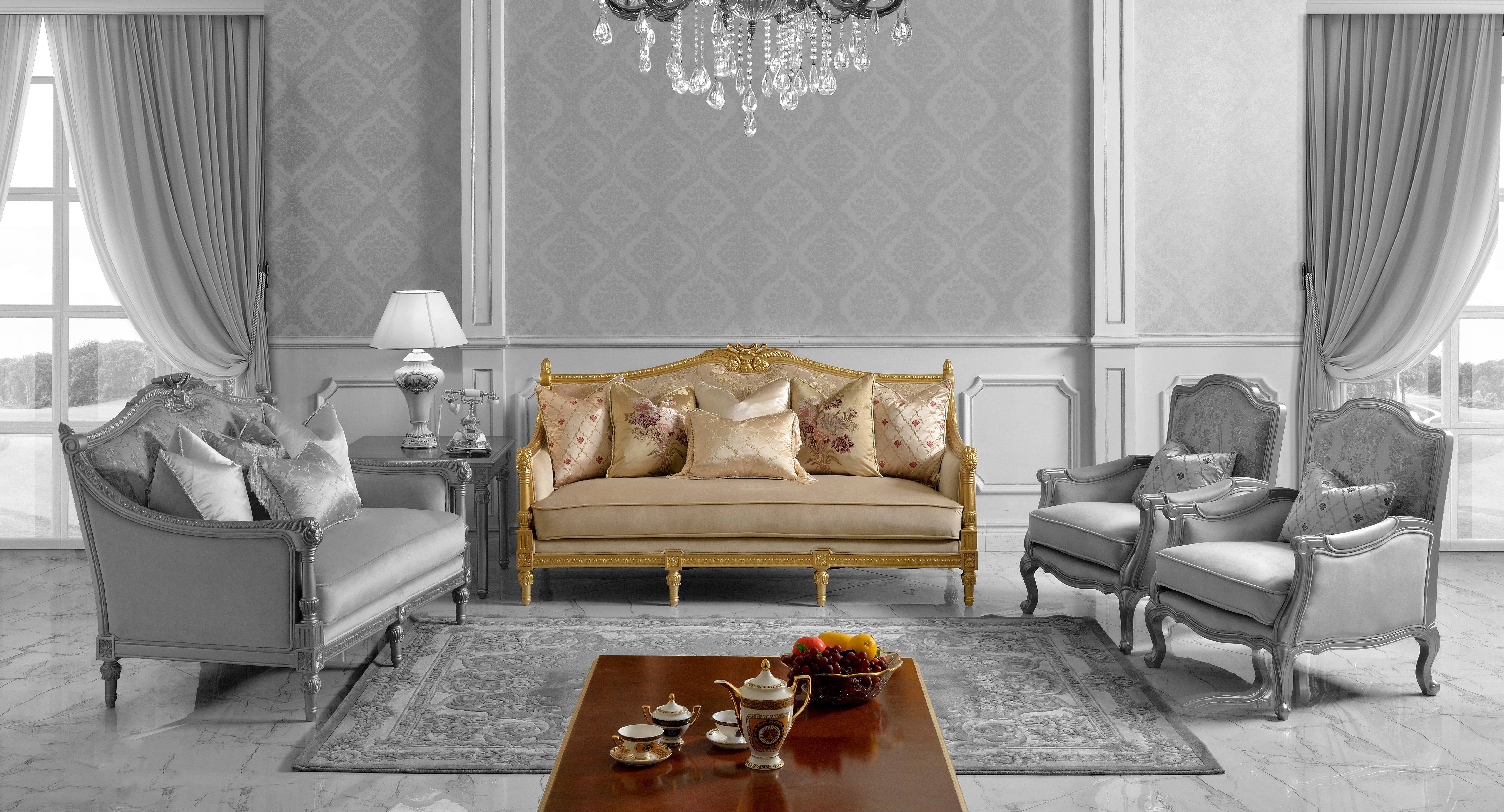 Infinity Furniture Import Cutrer 2 Piece Living Room Set Wayfair Canada