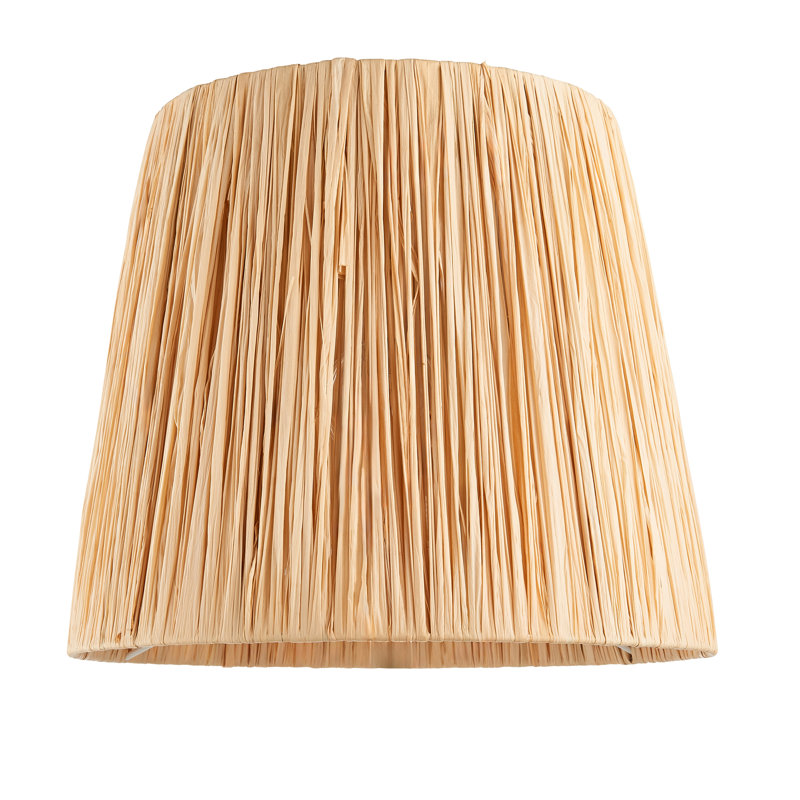 Raffia 1lt Unwired Easyfit lampshade, 20cm H x 16.5cm W x 30cm D