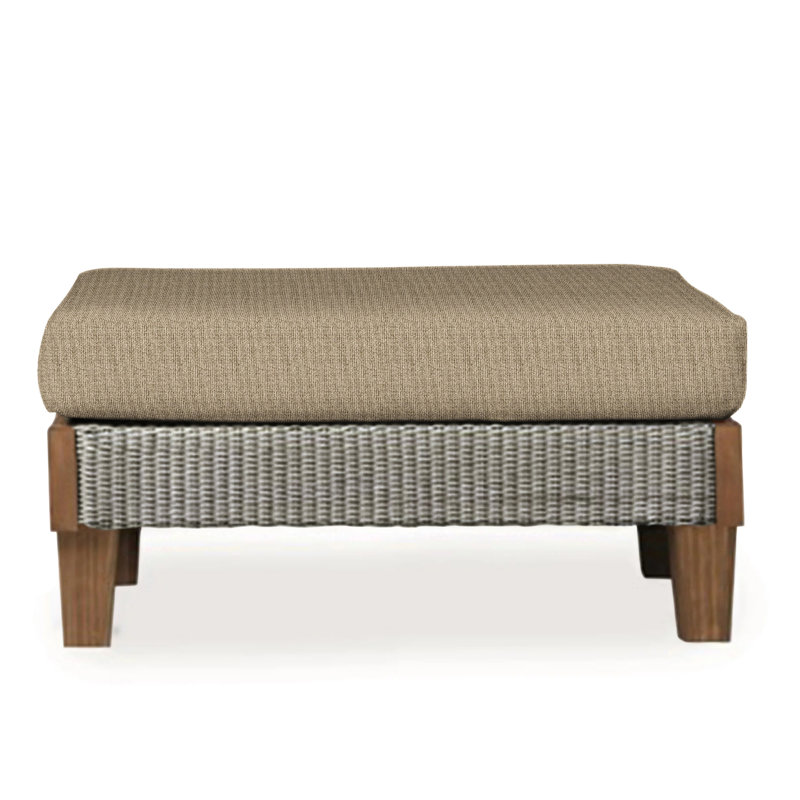 Catalina Outdoor Ottoman, Demo Skyway, Pewter