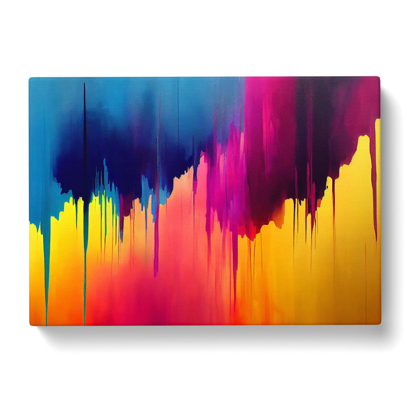Modern Skyline Abstract Art Vol.4 - Wrapped Canvas, 35cm H x 50cm W x 3cm D