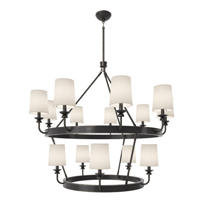 William Chandelier - 14-Light Lacquered Burnished Brass