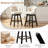 Aadhvika Upholstered BarStools with Solid Wood Frame-104100028-104100025