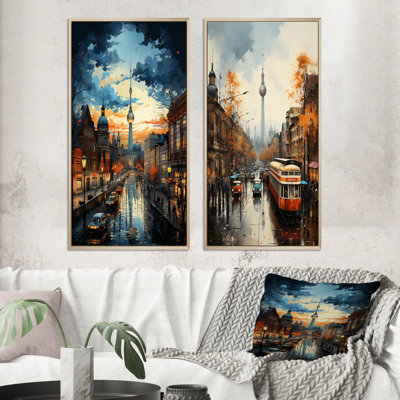 " Germany Berlin Skyline In " 2 - Pieces