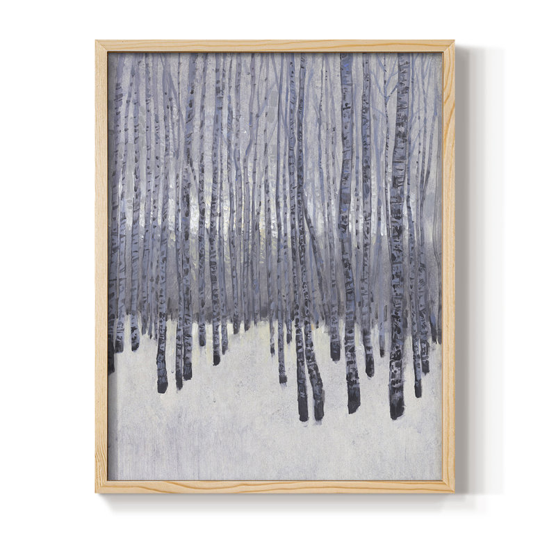 Bare Trees in Winter I Framed Print - Solid Wood