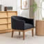 Fauteuil avec pieds en bois massif-131080926