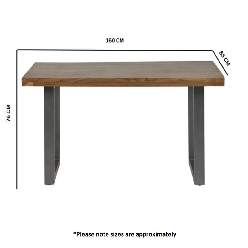 Stocksbridge Acacia Solid Wood Top Dining Table