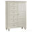 Cream White 8-Drawer Chest