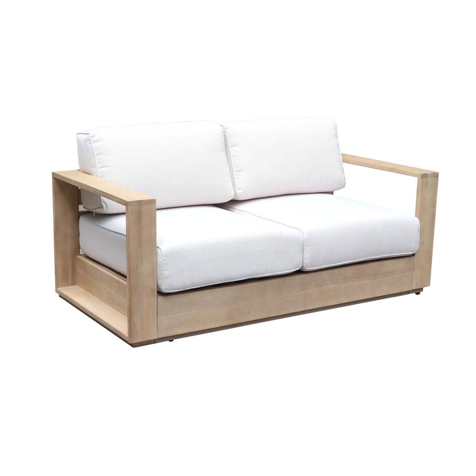 Harbor 65'' Wide Outdoor Patio Sofa with Cushions, Teak
