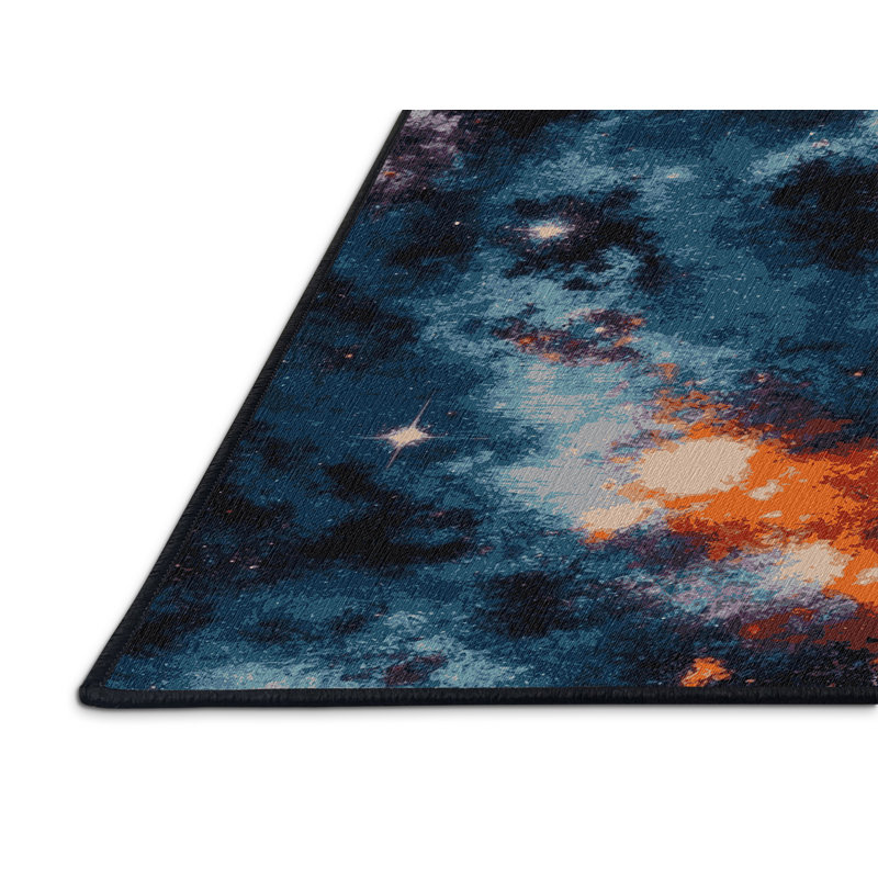 Tapis gris lavable à la machine, Rectangulaire 2 pi x 3 pi