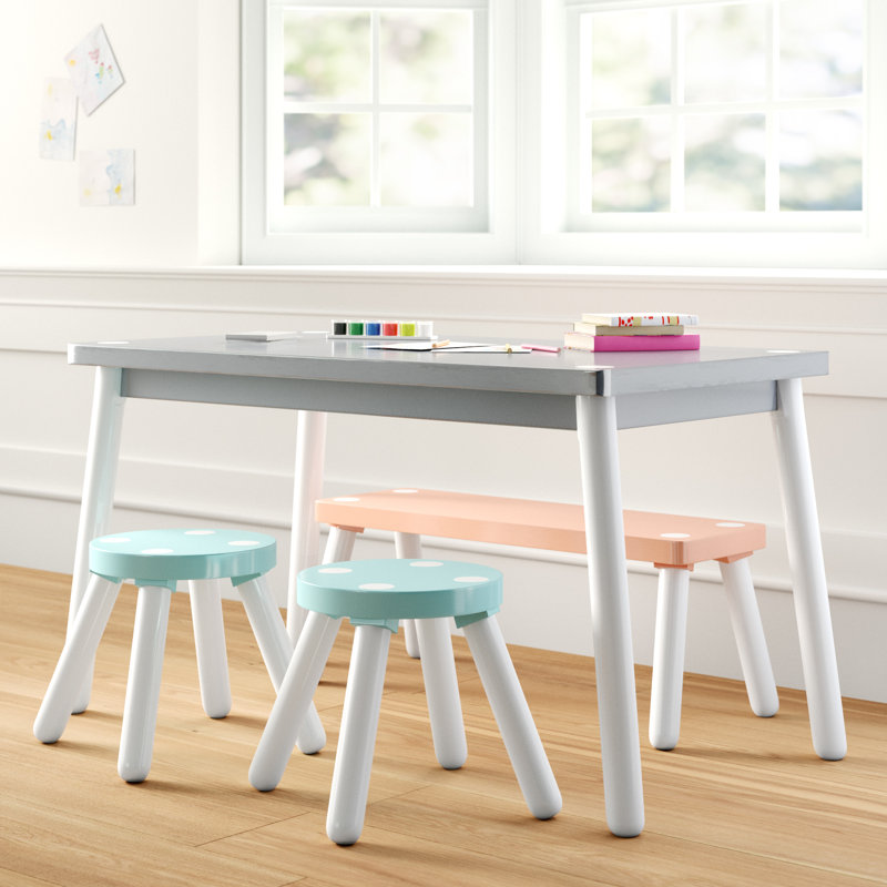 Ensemble de table de jeu et de chaises pour enfants 4 pièces Pateros