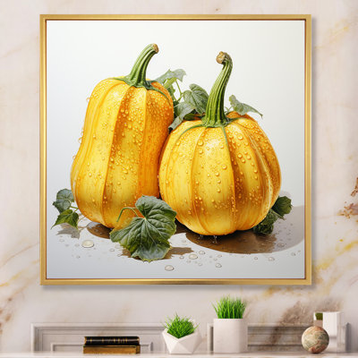 " Vegetable Golden Squash Pointillism "
